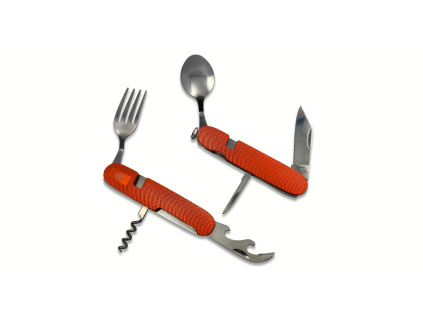 Skladací príbor PUMA TEC camping tool Orange