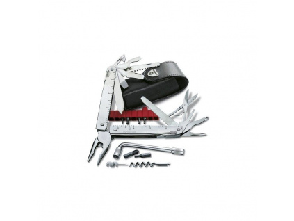 VICTORINOX 3.0338.L SWISSTOOL PLUS V KOŽENOM PUZDRE