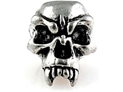 Fang Skull Bead Pewter