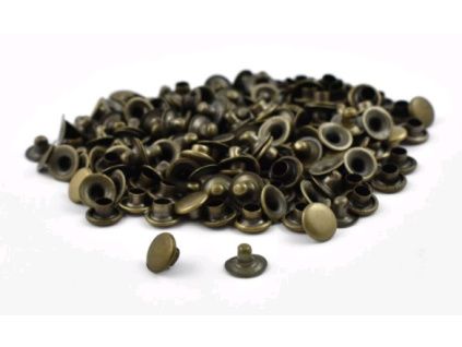 Single Cap Rivet ⌀7-L5mm Antique / 100pcs