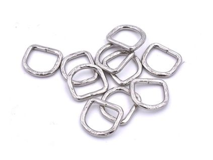 D rings nickel -16 mm/emboss/10ks