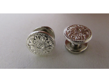 Concho Rivets Silver 11x8 mm