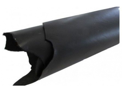 Vegetabile tanned leather/ Black/ whole hide 22-23 sqrft