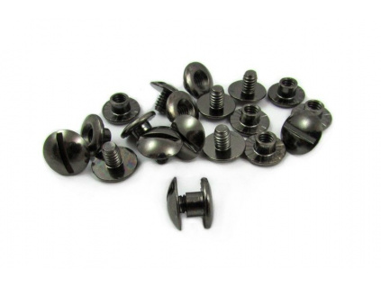 Chicago rivets Open Black - 3,5 mm /10