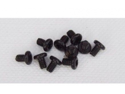 Black button screws 3,6 mm M2 x10