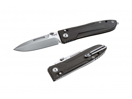 Lionsteel Big Daghetta Titanium Black - Satin finished blade