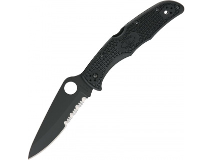 Spyderco Endura 4 Lightweight Black blade Part Serrated