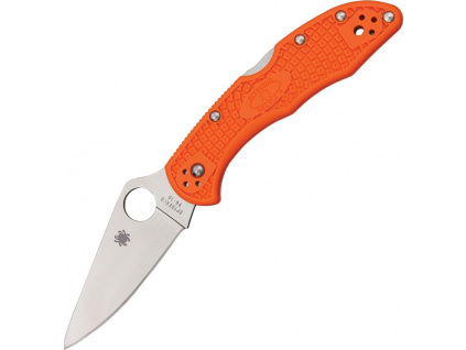 Spyderco Delica 4 Lightweight Flat Ground Orange C11FPOR