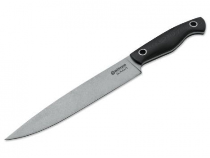 Nôž na šunku Böker Manufaktur Solingen Saga Schinkenmesser G-10 Stonewash