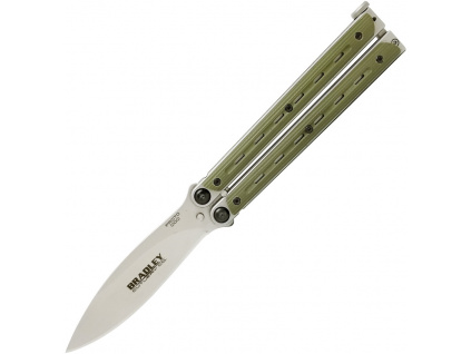 Motýlik Bradley Kimura Butterfly Balisong OD Green BCC901