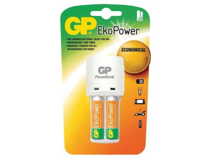 Nabíjačka GP Ekopower + 2x GP EkoPower AA KB02