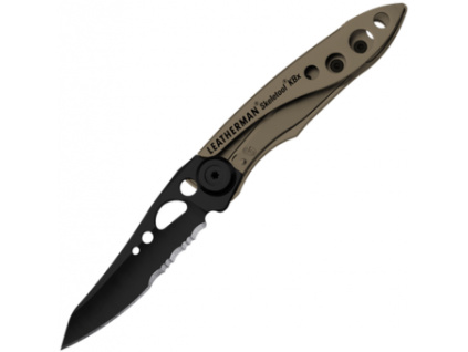 Zatvárací nôž Leatherman SKELETOOL KBX COYOTE TAN LTG 832615