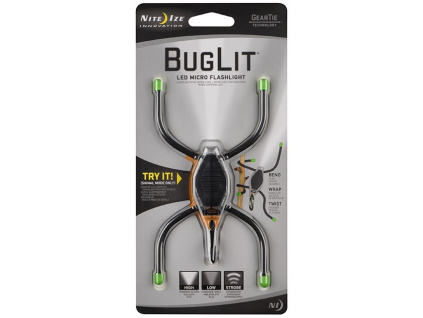 Micro svietidlo BGT02-07-1701 Nite Ize BugLit LED Micro Flashlight - Black/Lime