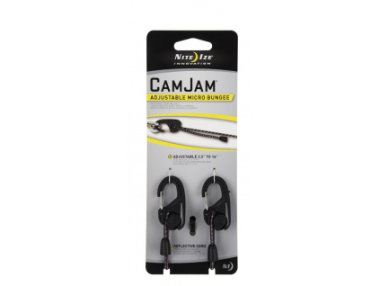 Bungee lano s krabínami NCJSB-M1-R8 Nite Ize CamJam Adjustable Micro Bungee