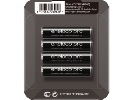 Dobíjacie batérie BK-4HCDE/4LE Panasonic Eneloop Pro AAA 930 mAh 4ks 4HCDE/4LE