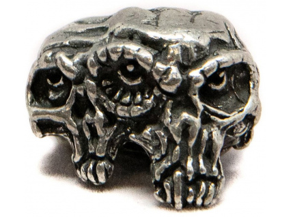 Kovová korála Schmuckatelli Co Gemini Twins Skull Bead