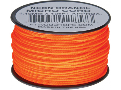 Šnúra Micro Cord Atwood Rope MFG Neon Orange RG1283