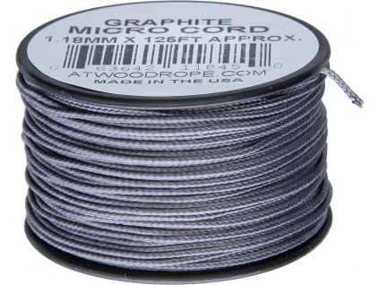 Šnúra Micro Cord Atwood Rope MFG Graphite RG1289