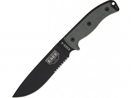 ESEE 6 Black Micarta Serrated 3