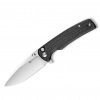 SENCUT Sachse Button Lock Black Micarta S21007-1