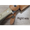 Lionsteel M5 Green Canvas Micarta
