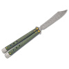 Benchmade Necron Gold Class Latchless Balisong Butterfly Monarch Damasteel 99-242