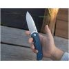 Sencut Skarnax Blue Micarta S24025-3