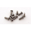 Nickel button screws 5,9 mm M2x10