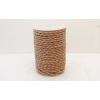 Braided leather cord natural 4mm