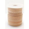 Leather stripe round natural 2mm