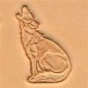 3D Stamp Howling Coyote