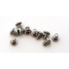 Nickel button screws 3,6 mm M2x10