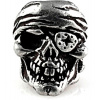 Kovová korála Schmuckatelli Co One-Eye Jack Skull Bead Pewter SMUKOJP