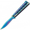 Motýlik Böker Magnum Balisong Rainbow 06EX401