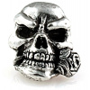 Kovová korála Schmuckatelli Co Rose Skull Bead Pewter