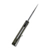 CIVIVIKnifeAppalachianDrifterC2015DS 3DoubleDetentSlipJointKnifeLayeredYellowG10andRosePatternCarbonFiberHandleBlackHandRubbedDamascusBlade 3 700x