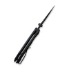 CIVIVIKnifePintailC2020DS 1TwillCarbonFiberOverlayOnBlackG10HandleBlackHandRubbedDamascusBlade 7 700x