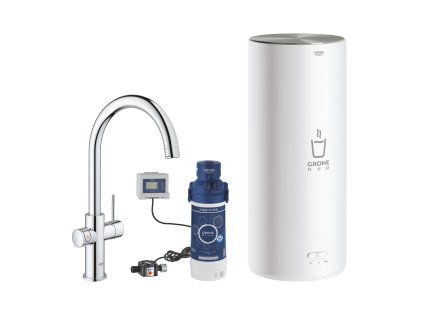 GROHE RED Páková dřezová baterie a combi-boiler (8 l), chrom - 30079001