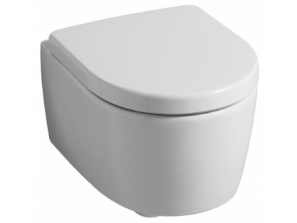 Geberit iCon závěsné WC s hlubokým splachováním, zkrácené vyložení, uzavřený tvar: T=49cm, Bílá - 204030000