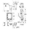FLUSHING MECHANISM GROHE Fresh přestavbový set - 38797000