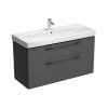Geberit Traffic skříňka pod umyvadlo 120cm, se 2 zásuvkami, dub šedý- 89528000