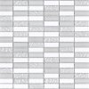 STONEGLASS CLASSICO BIANCO 30,5x30,5x0,9 MOZAIKA -  MOSBIA