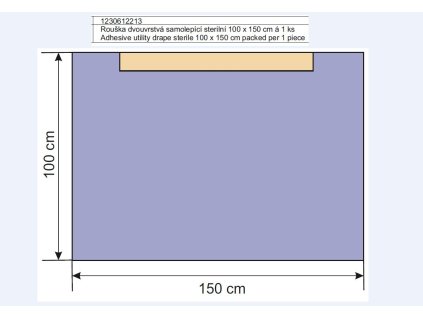 Serweta dwuwarstwowa samoprzylepna jał.100x150 a 1 szt