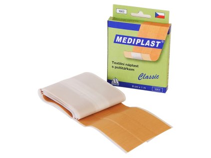 Plaster tekstylny z opatrunkiem 8 cm x 1 m
