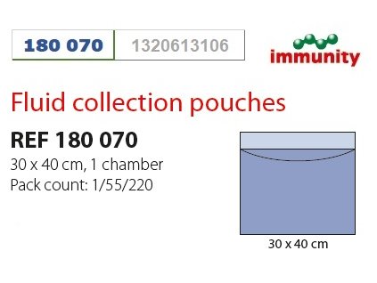 180 070 Kieszeń przylepna 30x40cm jednokomorowa IMMUNITY