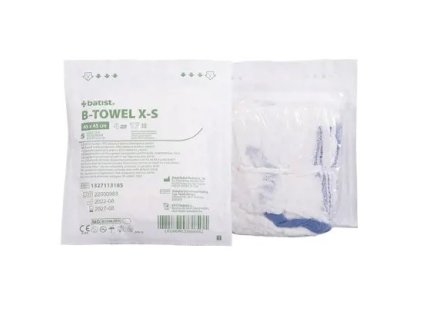 B-TOWEL X-S S. gaz. wst. prana 45cmx45cm, 17n, 4w, z RTG wiązana, jał. a 5 szt