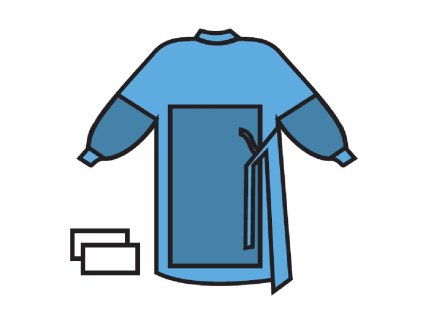 250 059B Fartuch operacyjny SR Special XL IMMUNITY ( z 2 ręcznikami)