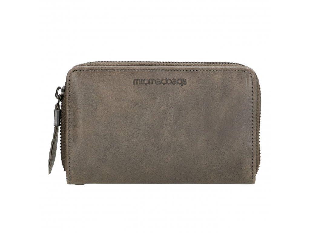 Dámska kožená peňaženka Micmacbags - sivá