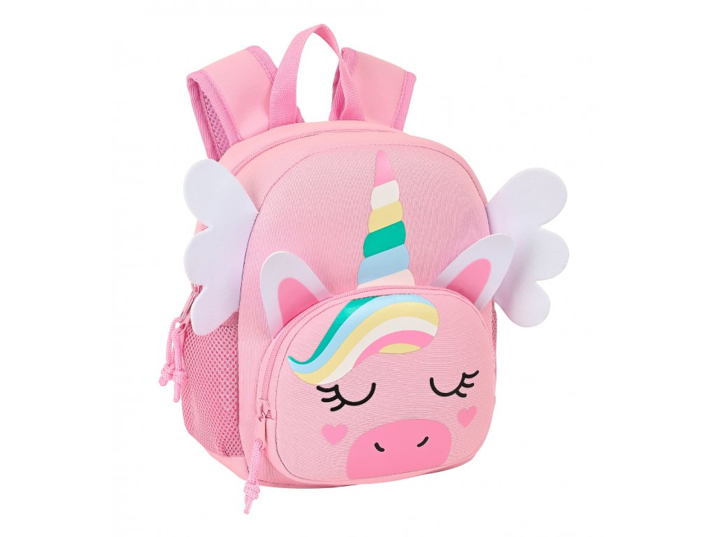 Safta neoprenový predškolský batoh Unicorn - ružový 9L