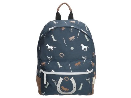 Detský predškolský batoh Runway Love Horse - navy